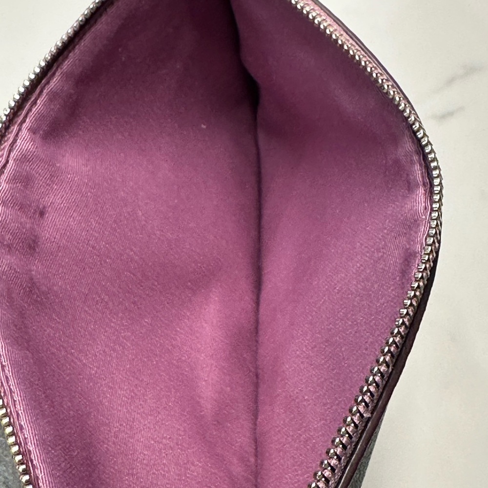 Coach East West Pop Crossbody Bag with Plaid Pouch F22252 Lilac - Picture 13 of 16